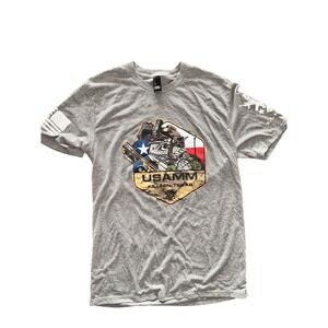 USAMM Killeen Texas Graphic T Shirt Men's Size Small Military Lizard Design